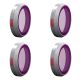 PGYTECH Filter for MAVIC 2 ZOOM - ND SET 4 pezzi  (Professional) ND8 ND16 ND32 ND64